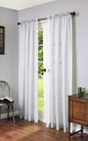 Cote D'azure White Rod Pocket Curtain Panel - 56\" X 84\"