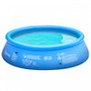 Outsunny Inflatable Swimming Pool Family-sized Blow Up Pool Round Paddling Pool With Hand Pump For Kids, Adults, Outdoor, Garden And Backyard, 107