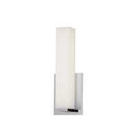 Dainolite Vonte Wall Sconce 12w Polished Chrome Light White Glass Lamp