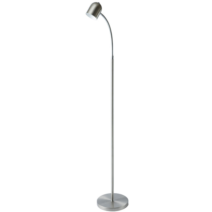 Dainolite LED Floor Lamp 5w Satin Chrome Finish