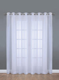 Habitat Voile White Extra Grommet Curtain Panel - 112 x 96