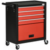 Durhand 4-drawer Tool Chest With 4 Wheels Rolling Tool Organizer