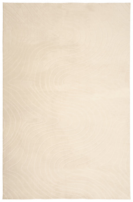 Somos Contemporary Cream Washable Rug 8'0\" x 10'0\" Indoor Area Rug
