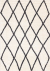 Fairmont White Grey Trellis Rug, 6'7\" x 9'10\" Indoor Area Rug