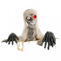 Homcom Halloween Animated Mummy, Half-body Scary Halloween Decoration