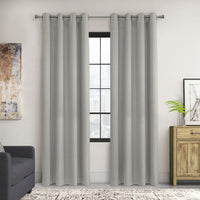 Ava Silver Grommet Curtain Panel - 52