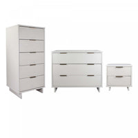 Granville Modern 3-Piece Dresser Set in White 