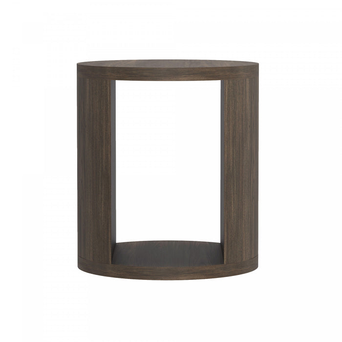 Alure Contemporary 20\" End Table in Walnut