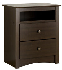 Fremont Tall 2-Drawer Nightstand - Espresso