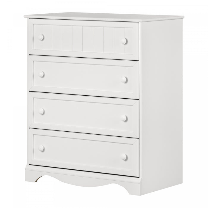 Savannah 4-drawer Chest - Pure White 