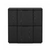 Clive Mid-Century Modern 22\" Nightstand in Black (2-Drawer)