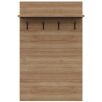 Porto Entryway Wall-Mounted Coat Rack with Shelf 