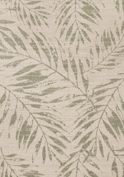 Jackson Taupe White Elegant Border Outdoor Rug, 5'3" x 7'7" Outdoor Area Rug | Tapis d'exterieur Jackson Taupe Blanc a bordure elegante, 5'3" x 7'7"