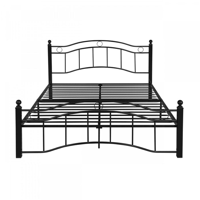 Jackson Metal Bed Frame With Underbed Storage,black King Bed