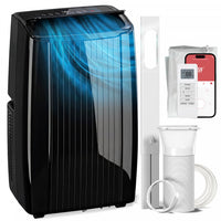 HOMCOM 14000 BTU AC Unit, Portable Air Conditioner with WiFi Control, Black