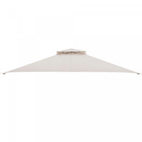 10' X 12' Patio Gazebo Replacement Top Cover 2-tier Canopy Cpai-84 Outdoor Beige