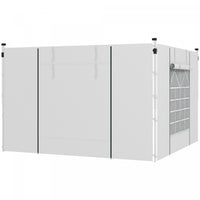 Outsunny Instant Canopy Sidewalls With Windows And Doors, For 10' X 10' Or 10' X 20' Pop Up Canopy,