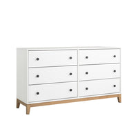 Prepac Nordik 6-Drawer Dresser - White Oak