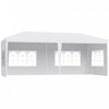 Outsunny 18.7' X 9.4' Party Tent, Portable Folding Wedding Tent, Garden Canopy Event Shelter, Outdoor Sunshade With 4 Removable Sidewalls, White
