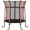 Soozier 63" Kids Trampoline Mini Indoor Bouncer Jumper with Enclosure Net Elastic Thick Padded Pole Gift for Child Toddler Age 3-10 Years Old Red