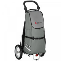 Aosom Bike Trailer, Bicycle Cargo Trailer With Reflective Strips