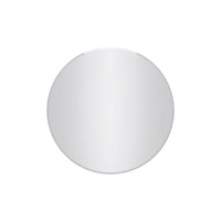 Lathe 30 Inch Frameless Round Mirror In Chrome 