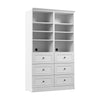 Bestar Versatile 50 W Closet Organization System with Drawers - White