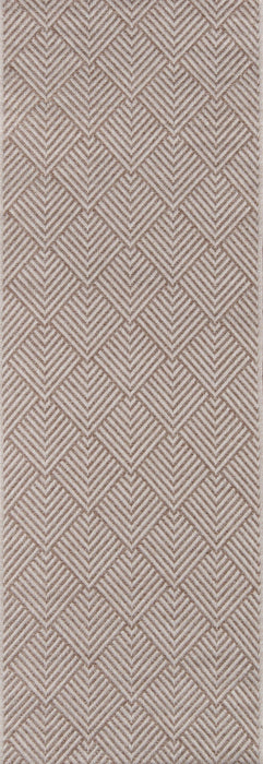 Laura Contemporary 2'0\" x 10'0\" Runner Rug in Ivory Indoor Area Rug