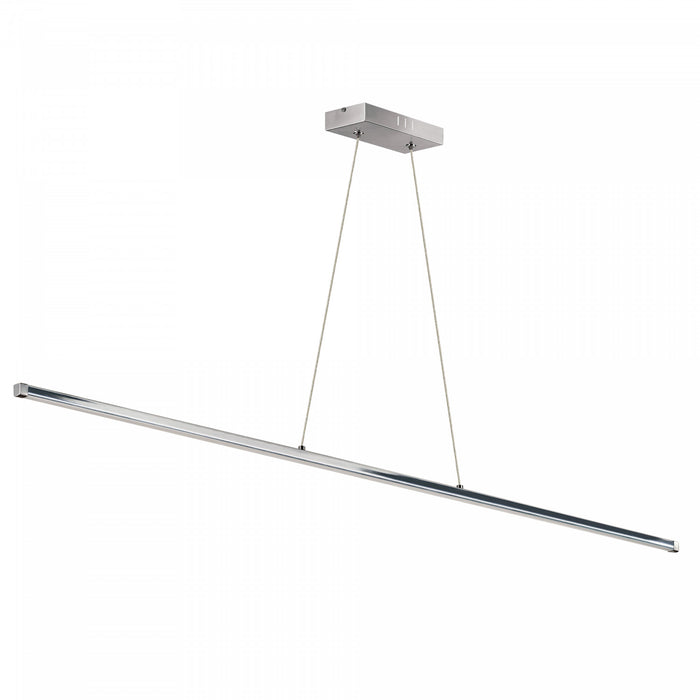 Dainolite Array LED Horizontal Pendant 30w 48\" Polished Chrome Finish White Acrylic Diffuser Lamp