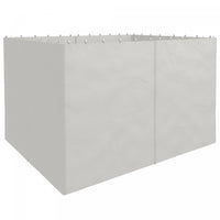 Outsunny 10' X 12' Gazebo Replacement Sidewall Set, 4 Panels, Light Grey
