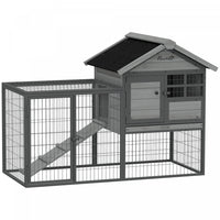 PawHut Rabbit Hutch Outdoor, 48