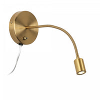 Dainolite Wynne LED Wall Sconce 3w Aged Brass Lamp