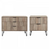 Dumbo Modern 2-Piece Dresser Set in Rustic Gray