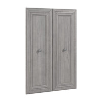 Bestar Versatile 2-Door Set for 25 W Closet Organizer - Platinum Grey