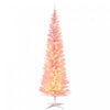 HOMCOM 7' Prelit Artificial Christmas Tree with Warm White LED Lights