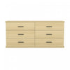 Clifford Traditional Dresser in Natural Oak (6-Drawer)