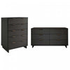 Granville Modern 2-Piece Dresser Set in Charcoal Gray