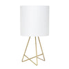 Archar Geometric Wire Table Lamp, Gold, 14"H | Archar Lampe de table geometrique en fil metallique, Or, 14 po H