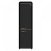 Forno Storico 22 Inch Retro Bottom Freezer Fridge in Black, 9 cu.ft. - FFFFD1745-22BLK | Refrigerateur Storico de 22 po style retro avec congelateur inferieur, noir, 9 pi³ - FFFFD1745-22BLK