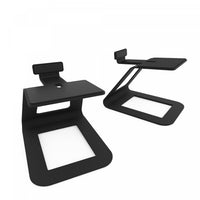 Kanto SE6 Elevated Desktop Speaker Stands for Large Speakers - Pair, Black 