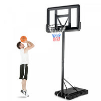 Costway Portable Basketball Hoop Stand Adjustable Height W/shatterproof Backboard Wheels