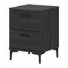 Musano 2-drawer Nightstand With Metal Legs - Gray Oak 