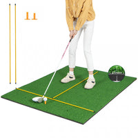 Costway 5 X 4 Ft Golf Hitting Mat Artificial Indoor Outdoor Turf Golf Training Mat 27 Mm