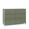 Graco Teddi 6 Drawer Dresser - Olive