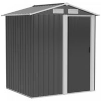 Outsunny 5ft X 4ft Garden Metal Storage Shed With Top Vents For Garden