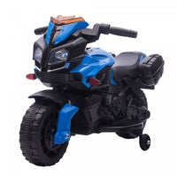 Aosom Kids Powered Ride-On Motorcycle, 6v Electric Battery Powered Dirt Bike W/ Training Wheels, Gif