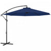 Outsunny 10' Deluxe Patio Umbrella, Outdoor Market Parasol, Navy Blue