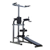 Soozier Multi-function Power Tower With Dip Station, Sit-up Bench, Pullup Bar, Push Up Station, Combo Exercise Home Gym Fitness Equipment