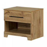 Barcelo 1-Drawer Nightstand Nordik Oak - South Shore