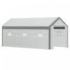 Outsunny 20' X 10' X 9' Walk-in Greenhouse With Roll Up Doors & 6 Windows Plant Growth Warm House Outdoor, Pe Cover, White